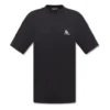 Tricou cu logo B în stil sportiv, croială largă „Black” 681045TLVN11070