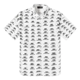 Tricou cu logo BB supradimensionat „White Black” 725382TNL889040