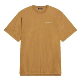 Tricou cu logo, croială medie „Beige” 612966TLVB39504