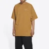 Tricou cu logo, croială medie „Beige” 612966TLVB39504