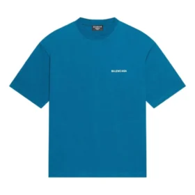 Tricou cu logo, croială medie „Blue” 612966TLVB99567