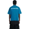 Tricou cu logo, croială medie „Blue” 612966TLVB99567