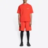 Tricou cu logo, croială medie „Bright Red” 612966TMVF43168