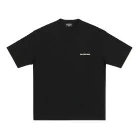 Tricou cu logo, croială medie „Negru” 612966TMVF41070
