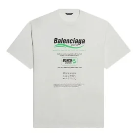 Tricou cu logo dreptunghiular FW21, curățare chimică 651795TKVF89085 Tricou cu logo dreptunghiular FW21, curățare chimică 651795TKVF89085