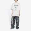 Tricou cu logo dreptunghiular FW21, curățare chimică 651795TKVF89085