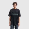 Tricou cu logo estompat „Black Blue” 661705TKVD51070