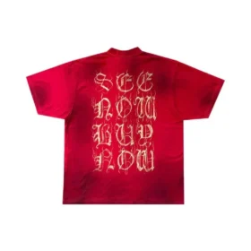 Tricou cu logo Heavy Metal, croială oversized „Red” 739784TOVE16400