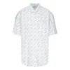Tricou cu logo pe toată suprafața „Alb Negru” 534332TBL969040