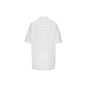Tricou cu logo pe toată suprafața „Alb Negru” 534332TBL969040