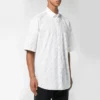 Tricou cu logo pe toată suprafața „Alb Negru” 534332TBL969040