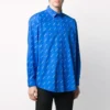 Tricou cu logo pe toată suprafața „Albastru-Alb” 534333TBL967560