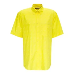 Tricou cu logo pe toată suprafața „Galben Alb” 534332TBL967201