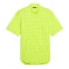 Tricou cu logo pe toată suprafața „Galben neon” 534332TILX67110