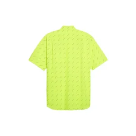 Tricou cu logo pe toată suprafața „Galben neon” 534332TILX67110