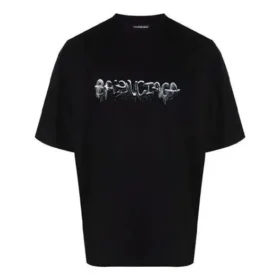 Tricou cu logo Slime, croială medie „Negru” 612966TLVF11069 Tricou cu logo Slime, croială medie „Negru” 612966TLVF11069