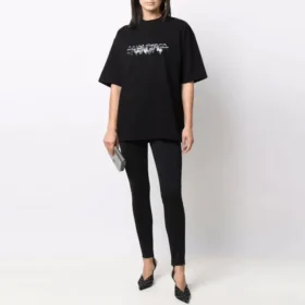 Tricou cu logo Slime, croială medie „Negru” 612966TLVF11069 Tricou cu logo Slime, croială medie „Negru” 612966TLVF11069