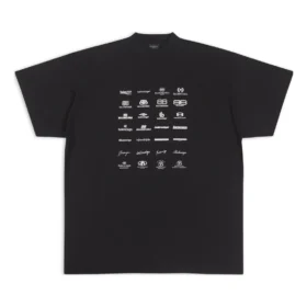Tricou cu logo-uri din colecția de arhivă, oversized „Negru” 712398TNVQ71070 Tricou cu logo-uri din colecția de arhivă, oversized „Negru” 712398TNVQ71070