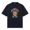 Tricou cu logo Varsity, croială medie „Negru” 612966TLV891076