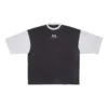 Tricou cu mânecă 3/4 și logo „Washed Black Heather Grey” 699190TMVC81208