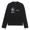 Tricou cu mânecă lungă Balenciaga x WFP, croială medie „Black” 612967THV841000