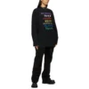 Tricou cu mânecă lungă și logo Languages „Black Multicolor” 641667TJVI32771
