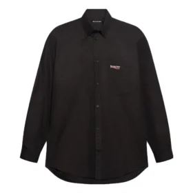 Tricou cu mânecă lungă pentru Political Campaign „Black” 621960TYB181000
