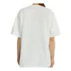 Tricou cu mânecă scurtă, alb, cu imprimeu alfabetic și logo Crown 594599TGV489000