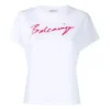 Tricou cu mânecă scurtă, alb, cu logo alfabetic distinctiv 583217TFV639783