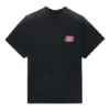 Tricou cu mânecă scurtă Balenciaga SS21 Flame Retro pentru bărbați, negru, 656978TKV701076