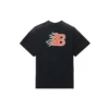 Tricou cu mânecă scurtă Balenciaga SS21 Flame Retro pentru bărbați, negru, 656978TKV701076