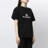 Tricou cu mânecă scurtă, croi larg, cu logo BB în stil mozaic și litere, negru 612965TKVI71070