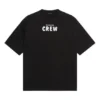 Tricou cu mânecă scurtă, croi larg, imprimeu pe gât, negru 620941TIV741070