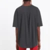 Tricou cu mânecă scurtă, croială lejeră, cu logo „Small Alphabet”, negru 482204TYK281055
