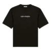 Tricou cu mânecă scurtă, croială slim, cu simbol, negru 612964TIV501070