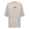 Tricou cu mânecă scurtă, cu logo brodat „Alphabet”, gri-alb 641532TJVA99054