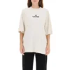 Tricou cu mânecă scurtă, cu logo brodat „Alphabet”, gri-alb 641532TJVA99054