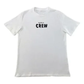 Tricou cu mânecă scurtă și imprimeu Balenciaga pentru bărbați, alb 620941TIV749040 Tricou cu mânecă scurtă și imprimeu Balenciaga pentru bărbați, alb 620941TIV749040