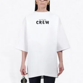 Tricou cu mânecă scurtă și imprimeu Balenciaga pentru bărbați, alb 620941TIV749040 Tricou cu mânecă scurtă și imprimeu Balenciaga pentru bărbați, alb 620941TIV749040