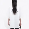 Tricou cu mânecă scurtă și imprimeu Balenciaga pentru bărbați, alb 620941TIV749040