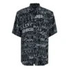 Tricou cu mânecă scurtă și imprimeu cu logo tipografic mixt „Negru-Gri” 556854TELF21269