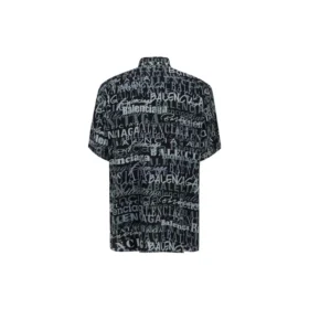 Tricou cu mânecă scurtă și imprimeu cu logo tipografic mixt „Negru-Gri” 556854TELF21269