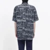 Tricou cu mânecă scurtă și imprimeu cu logo tipografic mixt „Negru-Gri” 556854TELF21269