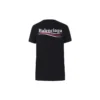 Tricou cu mânecă scurtă și imprimeu cu logo-ul Alphabet, negru 612964TIV521070