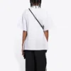 Tricou cu mânecă scurtă și logo graffiti, alb, 641590TJV969040