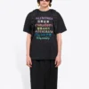 Tricou cu mânecă scurtă și logo imprimat „Negru” 612965TJVI32771