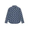 Tricou cu mânecă scurtă și logo Scribble, croială largă „Midnight Blue” 662983TLLJ48502