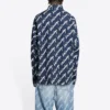 Tricou cu mânecă scurtă și logo Scribble, croială largă „Midnight Blue” 662983TLLJ48502