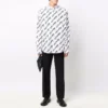 Tricou cu mânecă scurtă și logo Scribble, croială largă „White” 662983TLLJ49040