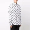 Tricou cu mânecă scurtă și logo Scribble, croială largă „White” 662983TLLJ49040